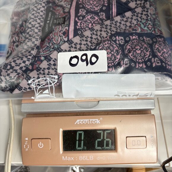 Lucky Brand Women's Short Sleeve Printed Top Sz Small boho soft - Picture 6 of 6